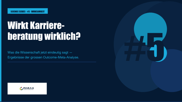 Science Series #5 — Wirkt Karriereberatung wirklich? PARAX Cover